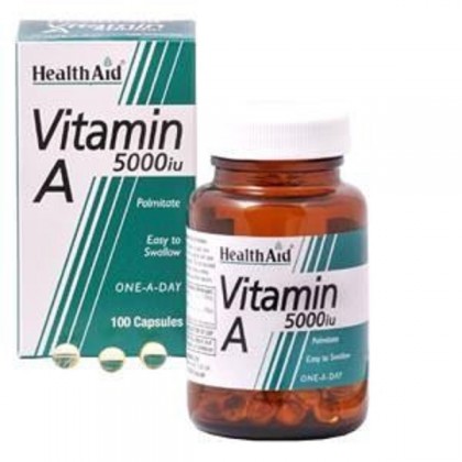 HEALTH AID Vitamin A 5000IU 10 Κάψουλες